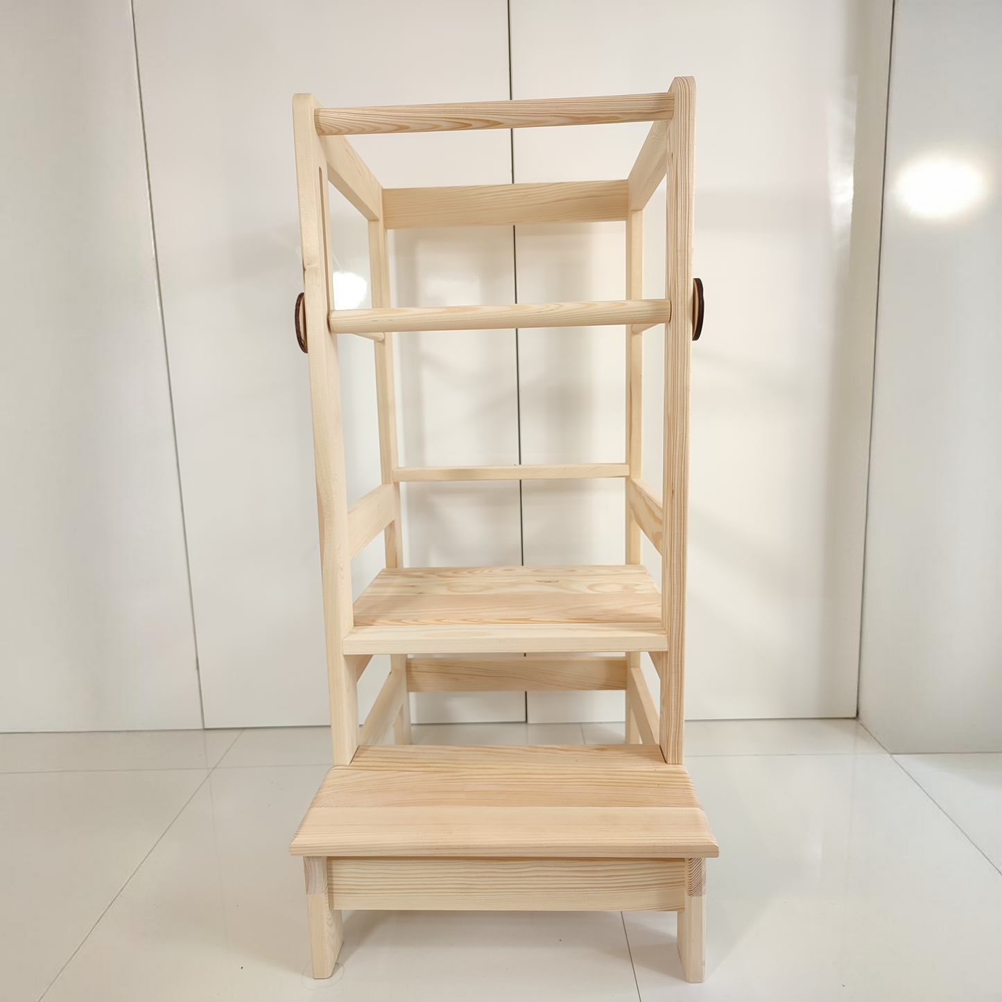 Montessori Kitchen Helper PREMIUM Children Learning Tower pine wood 90x40x53 cm 3 Step