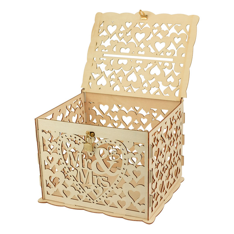 Wooden Wedding Gifts Card Box