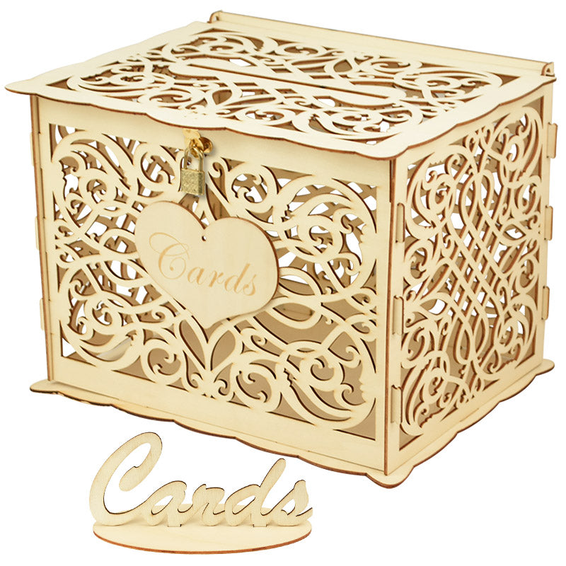 Wooden Wedding Gifts Card Box