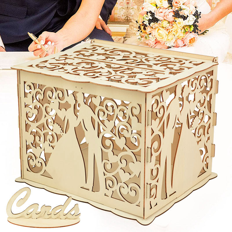 Wooden Wedding Gifts Card Box