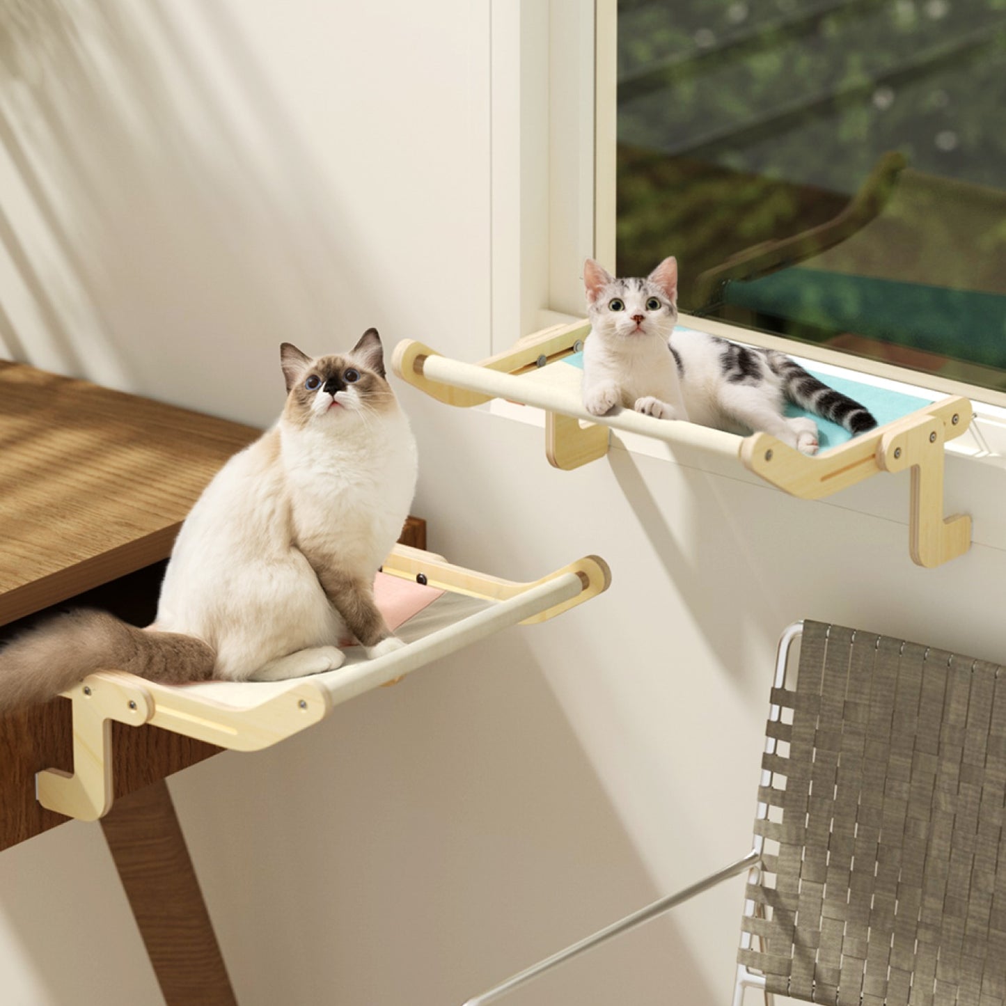 Cat Window Perch Hanging Bed Plywood Hammock