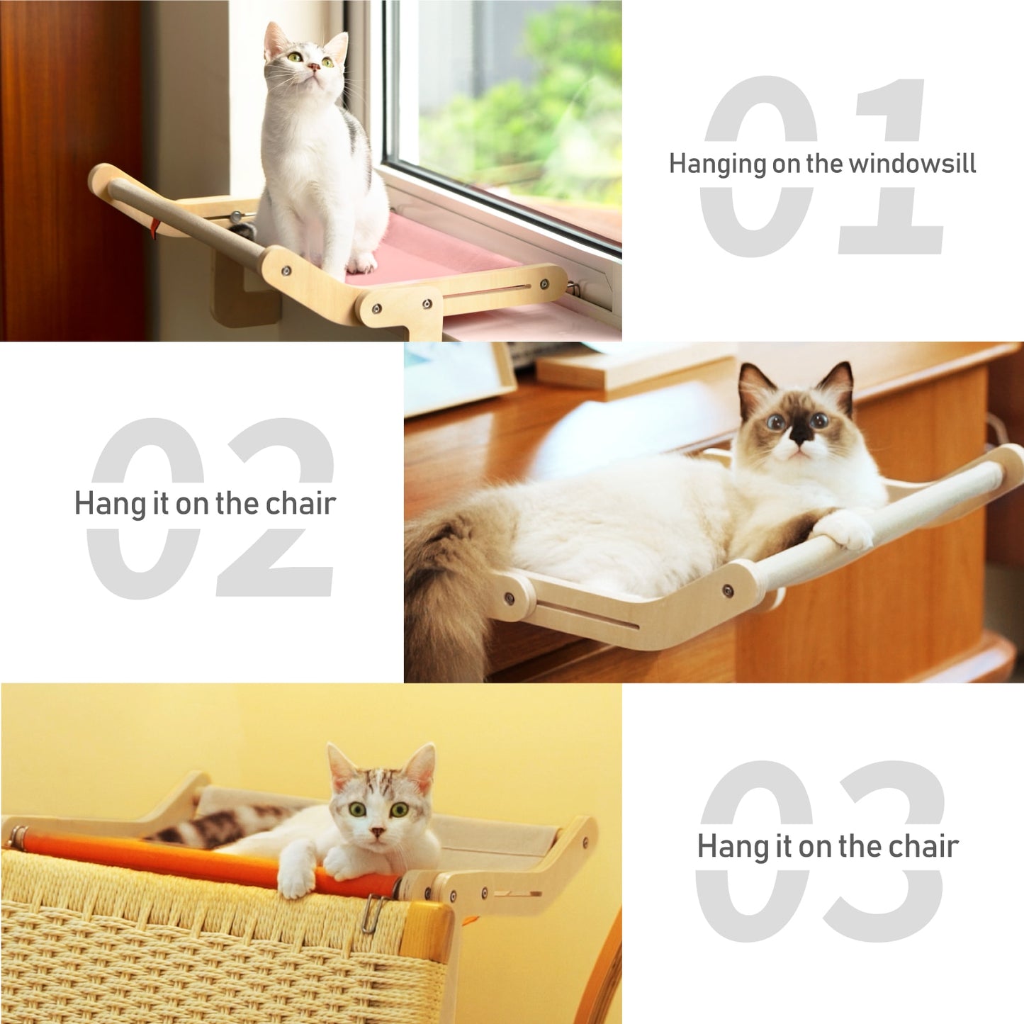 Cat Window Perch Hanging Bed Plywood Hammock